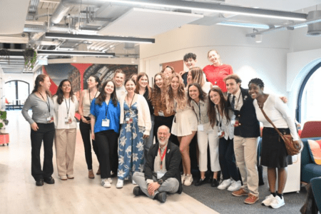 Northeastern University London students and faculty at networking conference case study